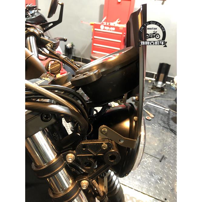 适用于轻骑大韩gv300S大灯网罩灯网 晓星300改装大灯保护网罩挡风