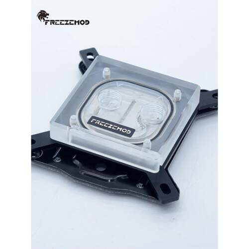 FREEZEMOD喷射透明款CPU水冷头INTEL全平台INTEL-PM3DRGB摇控AURA