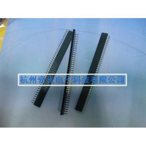 优质接插件1*40PIN单排弯脚座 脚间距2.54