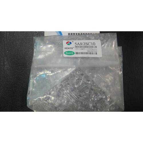 F5白发红5MM高亮白发红 短脚发光二极管 匡通LED 5AR2SC10 1000只