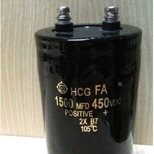 大电解电容 1500MFD 450VDC 体积50*105日金 螺口铝电解电容