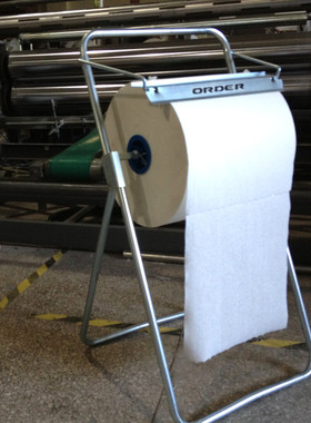 ORDER211100工业大卷式落地支架车间无尘卷纸架落地式支架