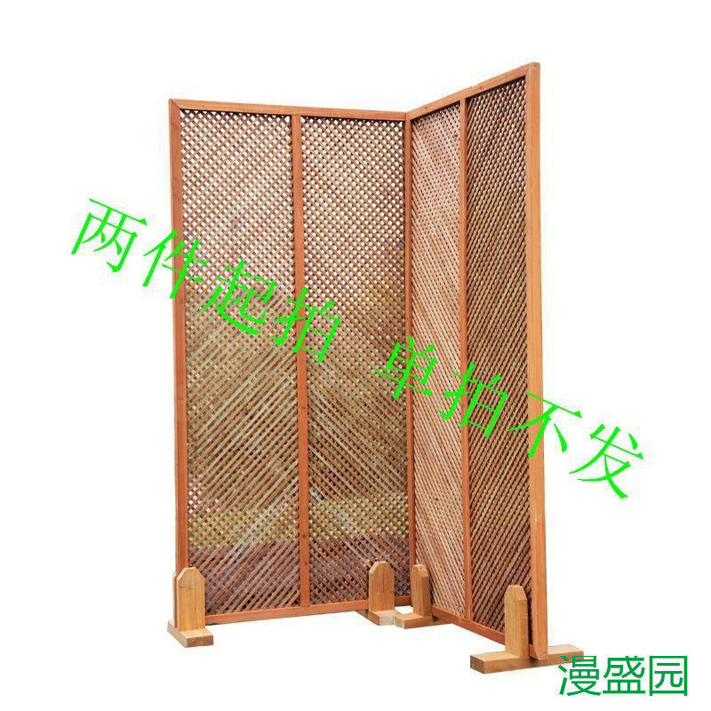 木制格子网片 细格木屏风隔断 围栏 景观装饰栅栏 爬藤篱笆支架