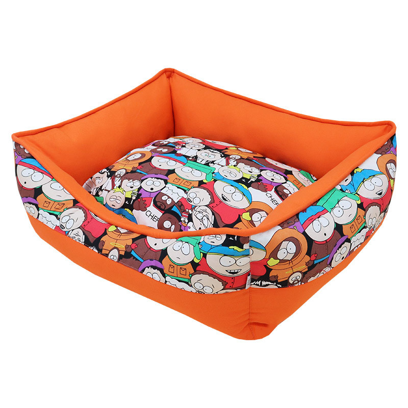 帆布四季可用宠物可拆洗卡通撞色狗窝耐磨耐咬宠物用品狗窝猫窝