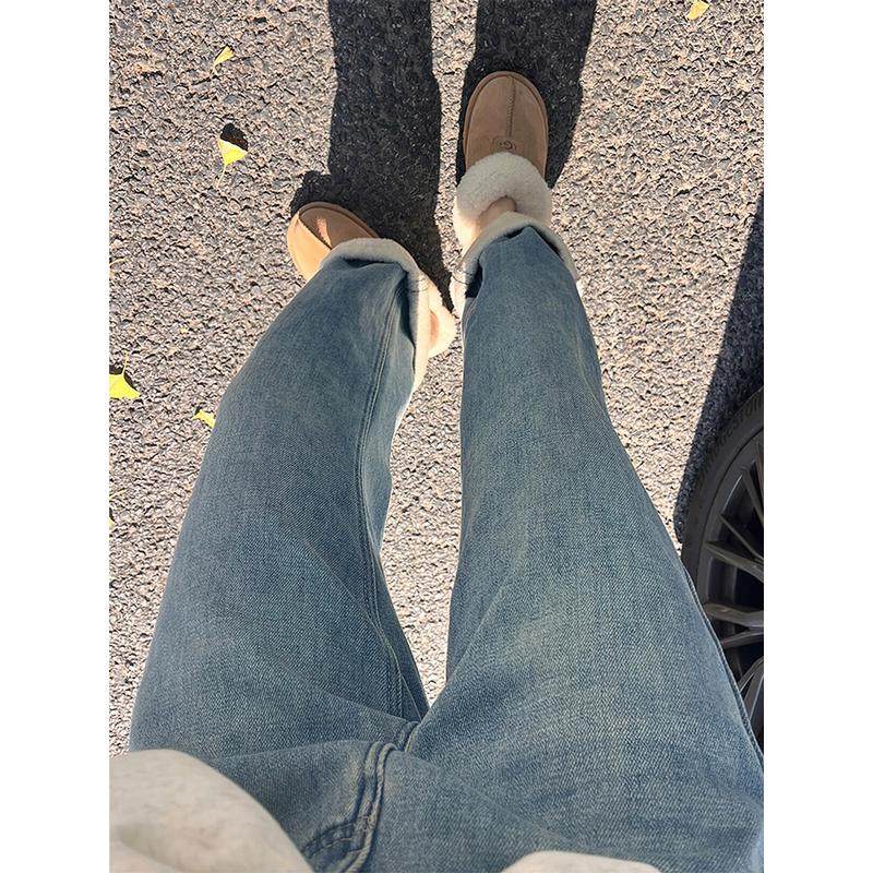 加绒加厚直筒女秋冬季胖妹妹mm宽松显瘦阔腿裤梨形身材,女装/女士精品,大码裤装,淘宝优惠券,粉丝福利购,淘宝优惠卷