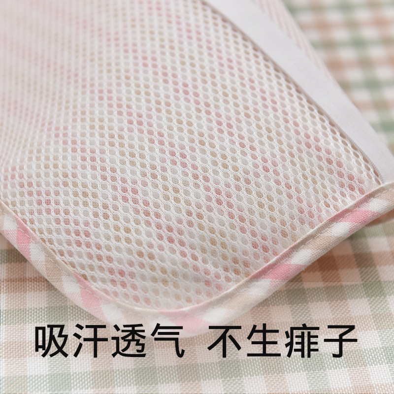 苎麻枕席枕巾竹纤维夏凉儿童婴儿冰丝席子枕片枕套垫巾枕头巾凉席