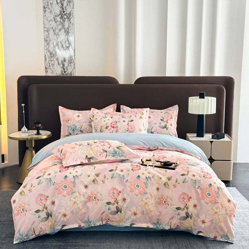2025新款植物羊绒花卉小清新磨毛水洗棉亲套件棉四件套肤,床上用品,床品套件/四件套/多件套,淘宝优惠券,粉丝福利购,淘宝优惠卷