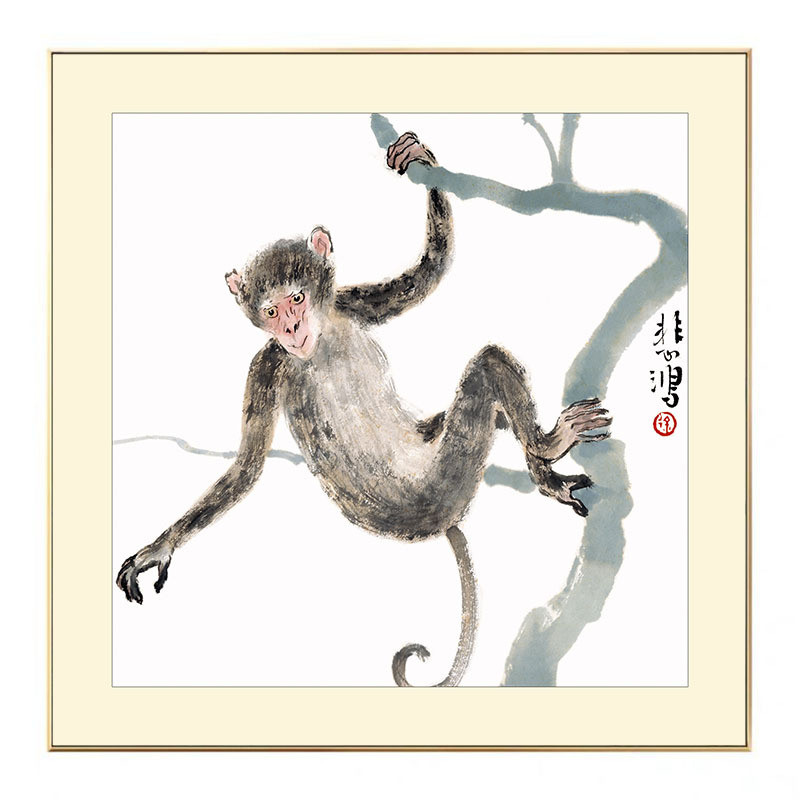 中式装饰画书房挂画卧室床头餐厅饭厅动物过道十二生肖走廊墙壁画