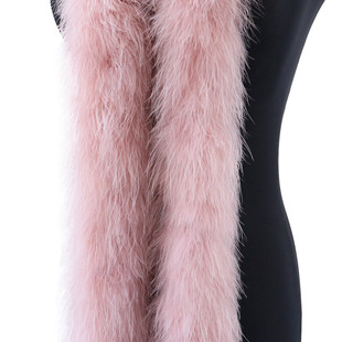 批发火羽毛50g鸡毛全绒毛条diy饰品服装辅料舞台配饰表演走秀装饰