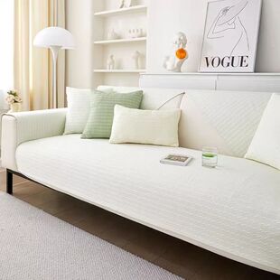 2025新款高颜值冰丝凉感夏季专属一整张全盖式防猫抓防尘沙发盖巾