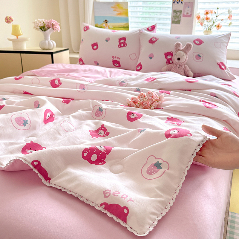 大豆纤维夏被水洗棉空调被薄被子人夏季单双被芯可机洗夏凉被