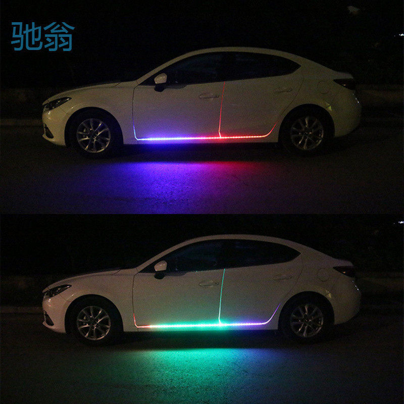 sZT汽车车门七彩流光车门边灯跑马灯led底盘流水灯USB踏板幻彩流,汽车零部件/养护/美容/维保,大灯附件,淘宝优惠券,粉丝福利购,淘宝优惠卷