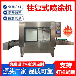 铁艺铝材平面往复喷漆机流水线上自动喷涂设备工艺品橡胶漆喷油机