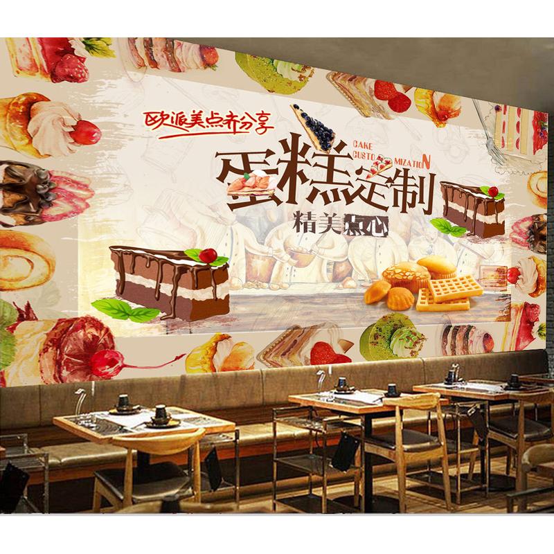 生日蛋糕海报贴纸宣传画印制生日蛋糕图片打印蛋糕店烘焙店广告贴