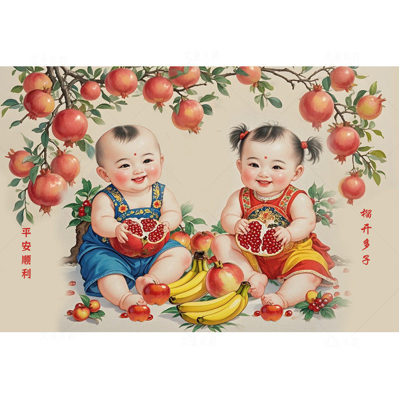 备孕宝宝图片海报婴儿可爱大贴画新生儿童大眼睛女宝宝bb画报年画