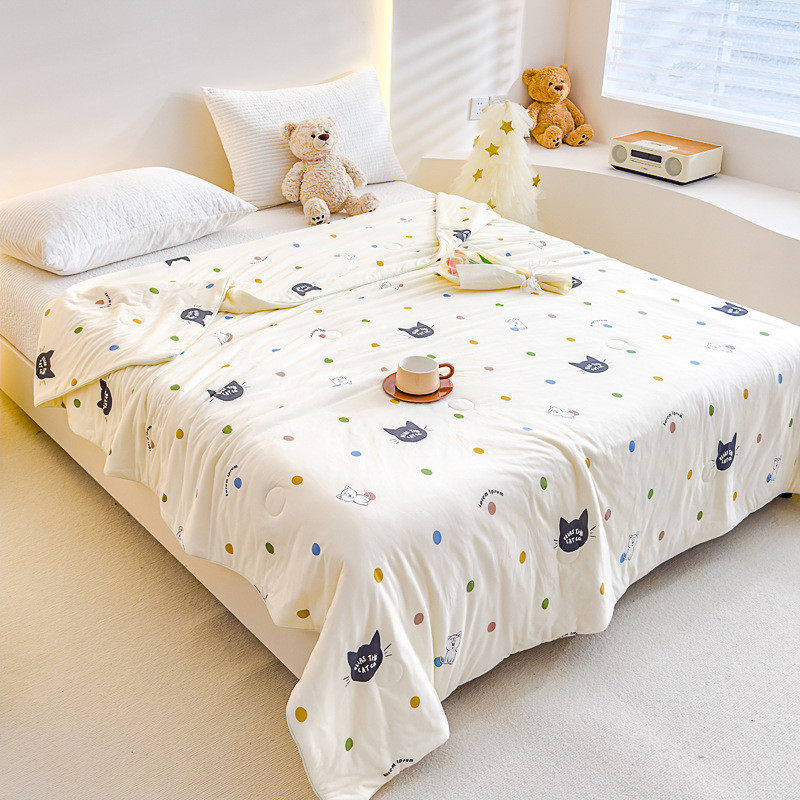 ins棉母婴级针织小清新夏被大豆纤维儿童夏凉被单双人空调被芯,农机/农具/农膜,播种栽苗器/地膜机,淘宝优惠券,粉丝福利购,淘宝优惠卷