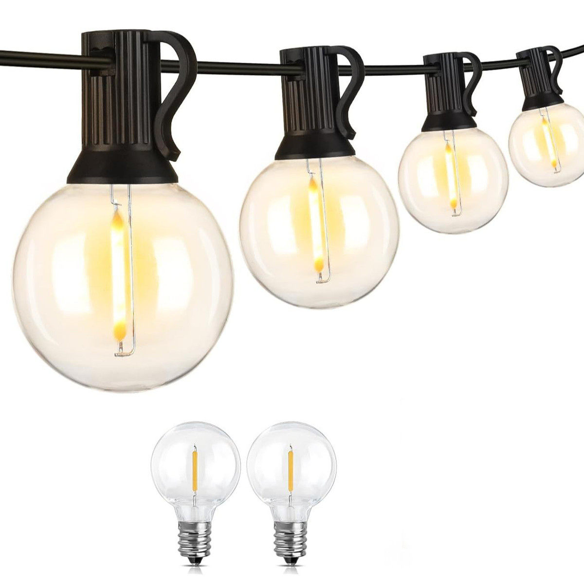 户外野餐球g40灯串露营灯泡灯灯泡防水节日装饰庭院布置彩灯串,家装灯饰光源,氛围灯,淘宝优惠券,粉丝福利购,淘宝优惠卷