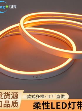 LED灯带低压12V柔软性无光斑硅胶IP67灯条亮化广告招牌霓虹灯带