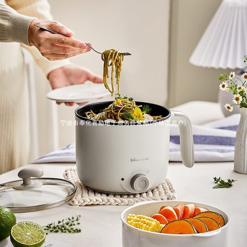 2025新款1.2L电煮锅1-2人多功能宿舍出租房快餐泡面锅蓝色可拆洗