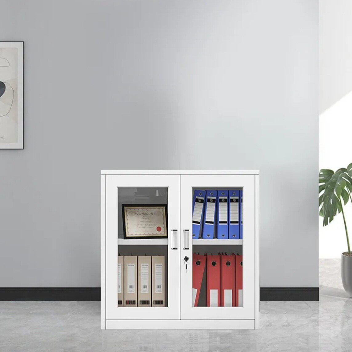 六小文件柜定制抽屉资料柜办公室矮柜铁皮文件柜小六工具柜带锁