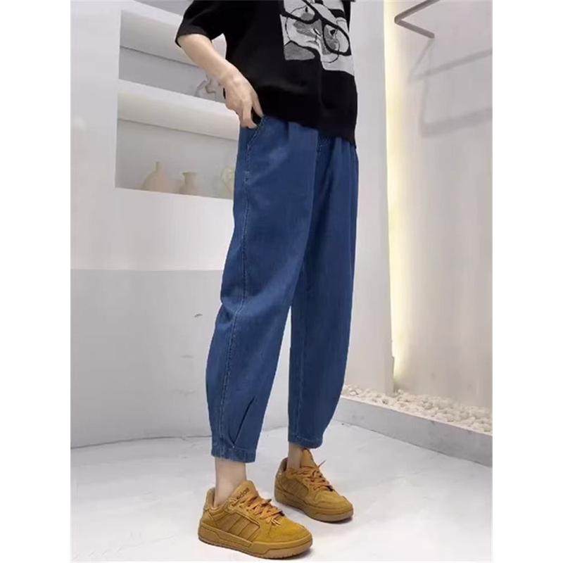 梨型身材大码弹力九分女春胖妹妹mm宽松显瘦裤,女装/女士精品,大码裤装,淘宝优惠券,粉丝福利购,淘宝优惠卷