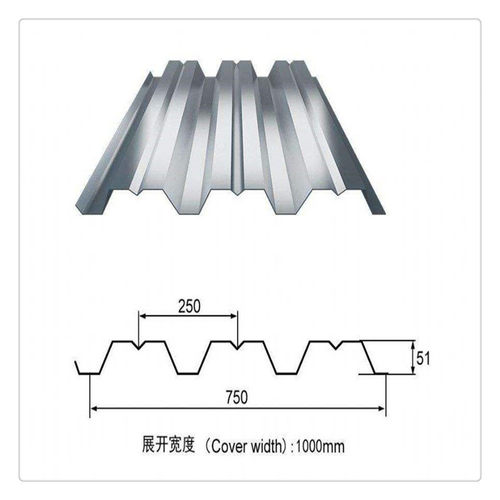 开口型楼承板 yx76-344-688型 1.2mm厚层锌高q355b镀锌压型钢板