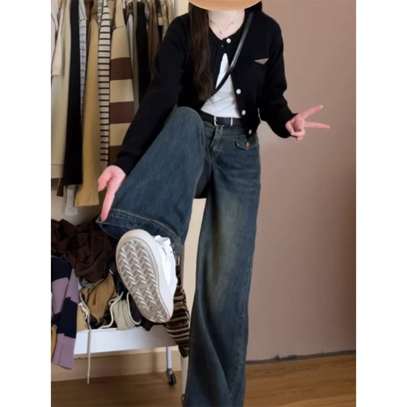 慵懒松弛感a版阔腿女梨型身材遮胯大码胖mm春季直筒裤,女装/女士精品,大码裤装,淘宝优惠券,粉丝福利购,淘宝优惠卷