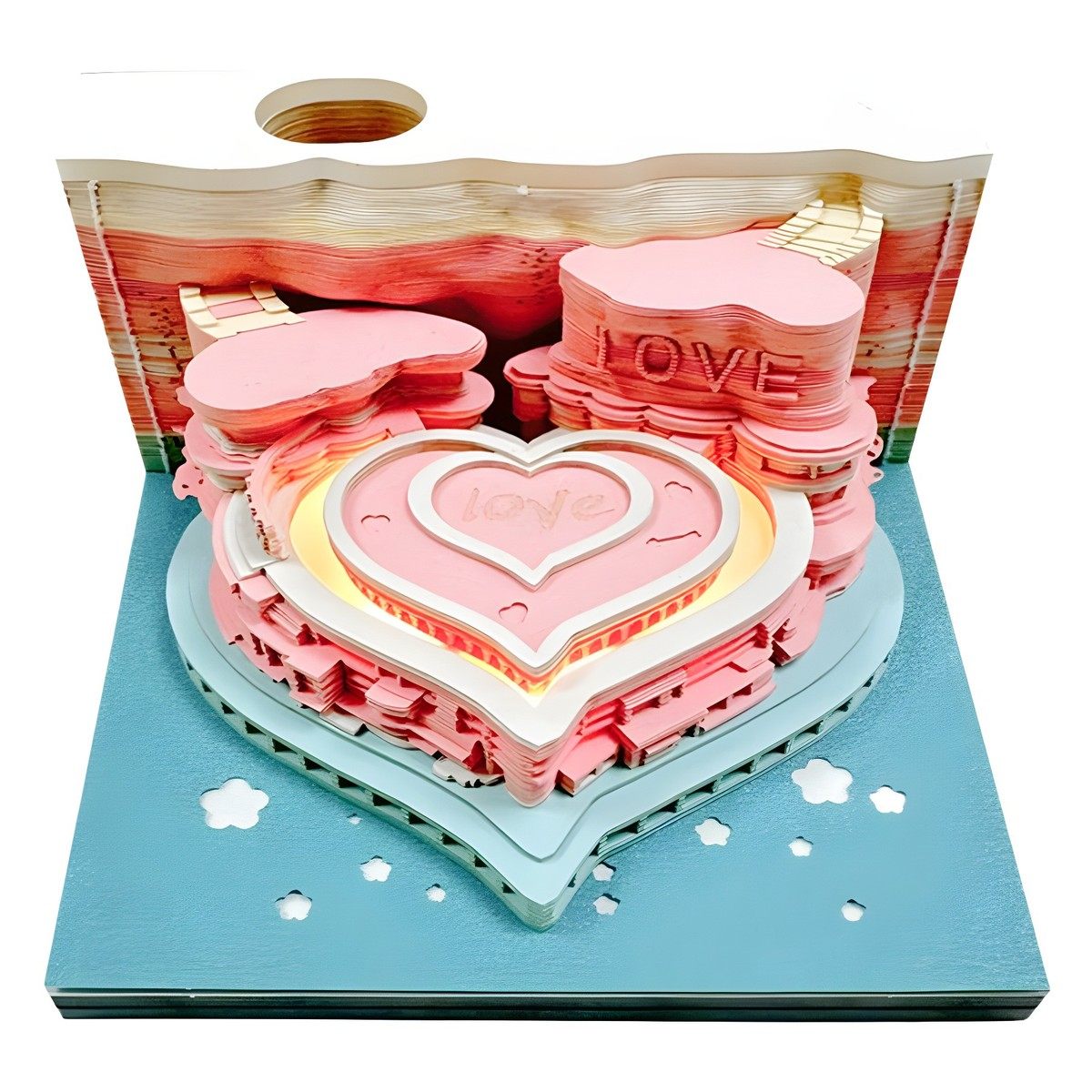 爱情堡垒3d立体便签本建筑物文创工艺礼品手撕便利贴纸雕送女朋友,文具电教/文化用品/商务用品,笔记本/记事本,淘宝优惠券,粉丝福利购,淘宝优惠卷