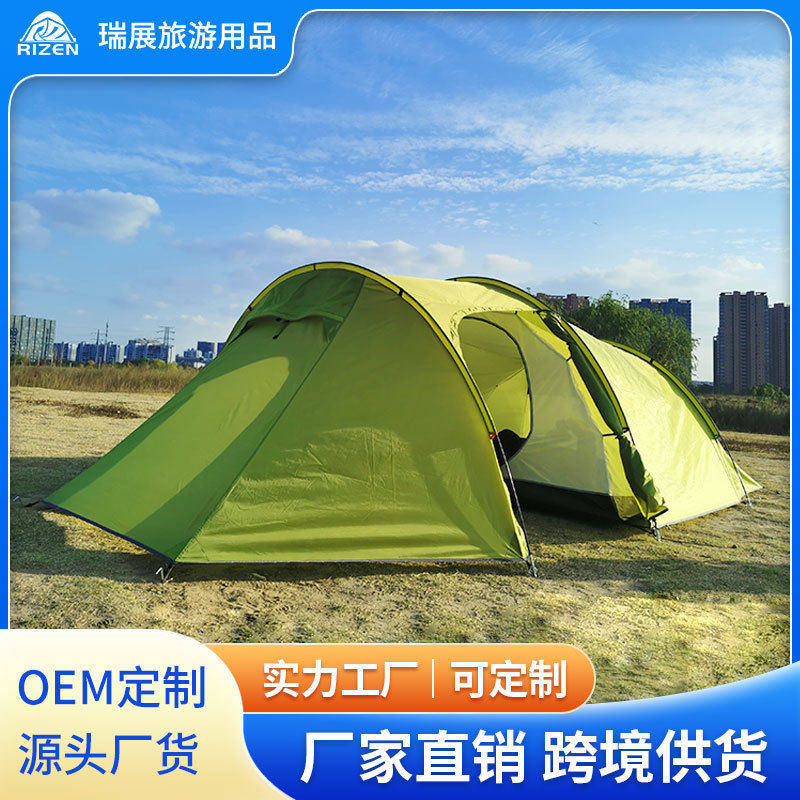 户外露营帐篷便携式防蚊双层自动帐篷简易速开可折叠防雨防晒野营