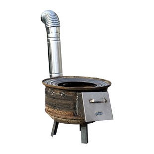 车轮毂简易户外柴火炉家用农村简易木柴炉省柴灶移动柴火灶地厂家