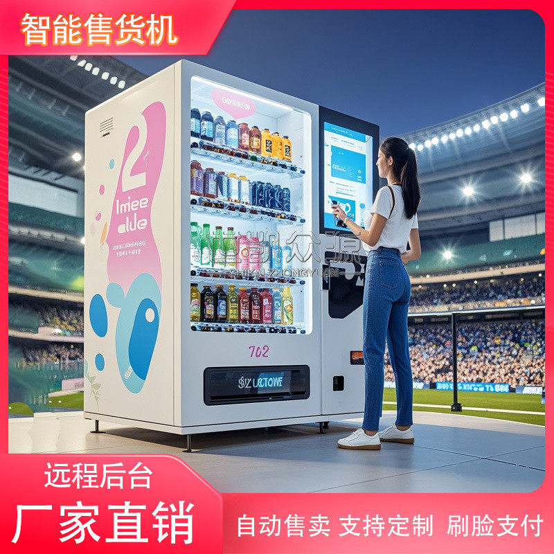 智能自动售货机饮料零食24小时无人贩卖机商用制冷自助售卖机厂家