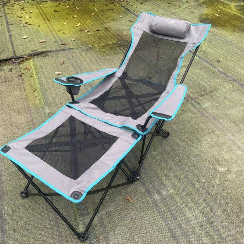 折叠式躺椅便携钓鱼椅午休椅子靠背椅户外耐久轻便折叠床防潮