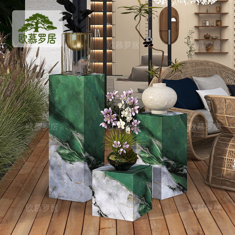 盆景架端景台进门入户玄关摆件底座花园户外庭院装饰花架轻奢高档,家居饰品,户外/庭院摆件,淘宝优惠券,粉丝福利购,淘宝优惠卷