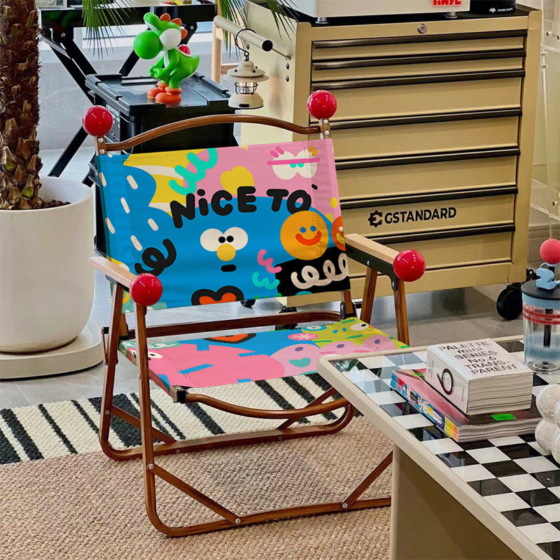 多巴胺阳台休闲椅子户外露营风克米特折叠沙滩椅房间场景布置凳子,户外/登山/野营/旅行用品,户外椅子凳子,淘宝优惠券,粉丝福利购,淘宝优惠卷