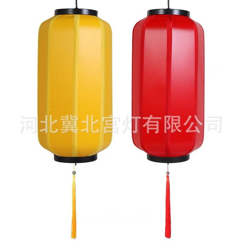 新中式国潮灯笼冬瓜布艺吊灯景区户外婚礼装饰创意市集古风灯笼墙