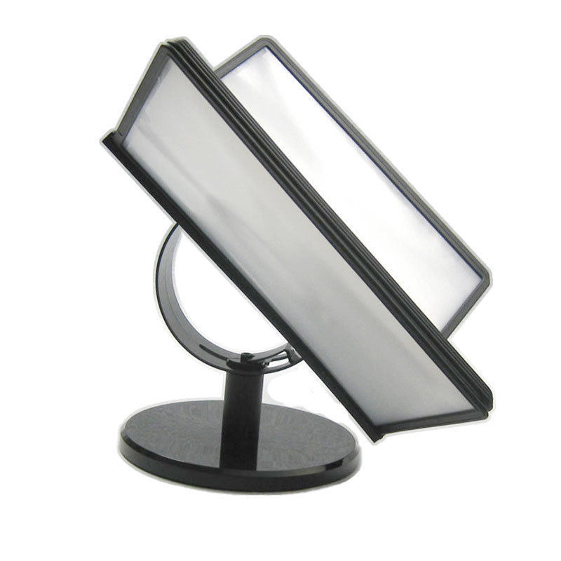 桌面翻面展示架活页文件展架台式桌面文件架旋转展示架翻页可10页