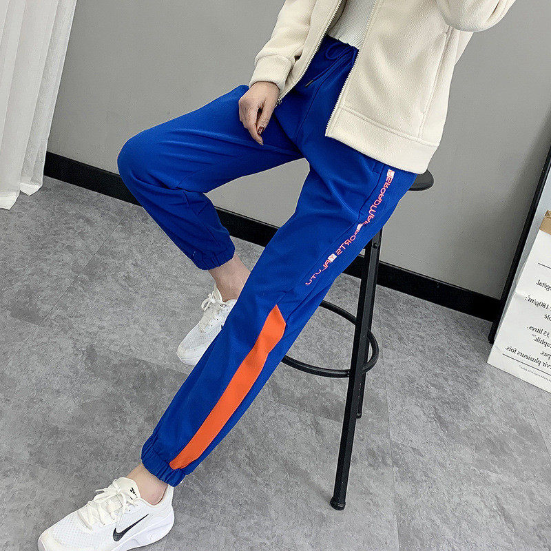 户外冲锋裤女滑雪裤防风防水加绒加厚宽松登山秋冬撞色拼接软壳裤