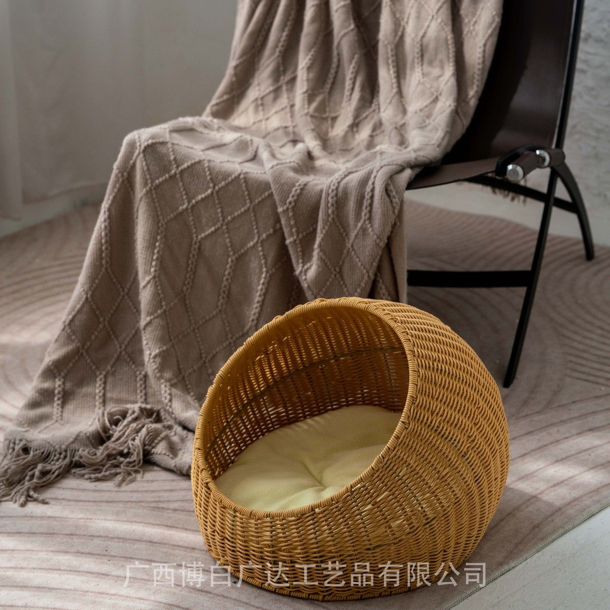 编制供应手工厂家仿藤编猫笼半闭式宠物猫窝胶藤可水洗猫吊床猫,宠物/宠物食品及用品,猫笼子/猫别墅,淘宝优惠券,粉丝福利购,淘宝优惠卷