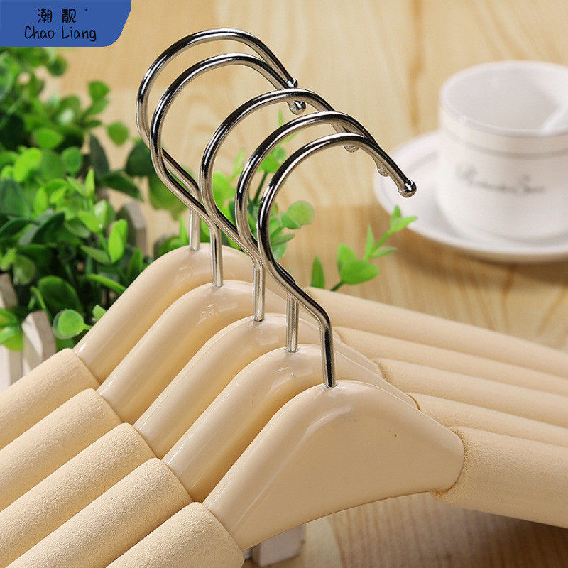 20个装服装店海绵衣架裤架包邮防滑无痕塑料米色衣挂加粗泡沫包邮,收纳整理,塑料衣架,淘宝优惠券,粉丝福利购,淘宝优惠卷