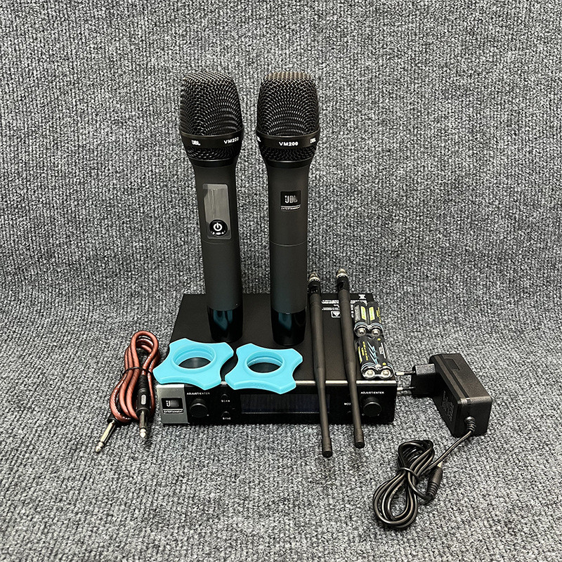 VM200无线话筒一拖二家庭KTV娱乐无线麦克风 无线会议演出U段话筒