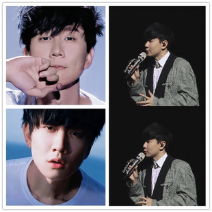 林俊杰海报周边宿舍KTV网吧咖啡厅餐厅密室装饰画墙贴防水可定制