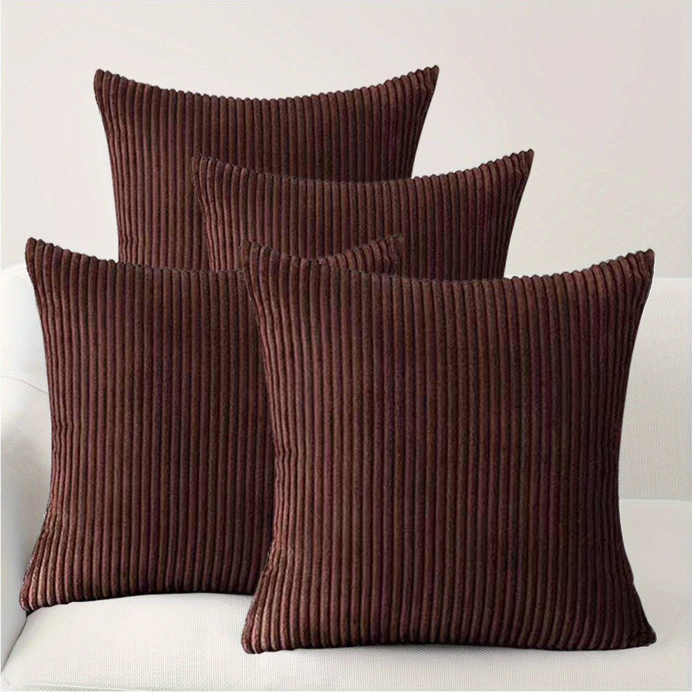 4件装新款涤纶抱枕套纯色垫灯芯绒代贴条码标套竖条纹抱枕套,居家布艺,靠垫/抱枕,淘宝优惠券,粉丝福利购,淘宝优惠卷