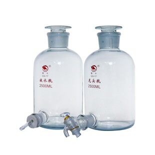 蜀牛2.5l/5l/10l/20l透明泡酒高硼硅玻璃龙头瓶放水瓶棕色下口瓶