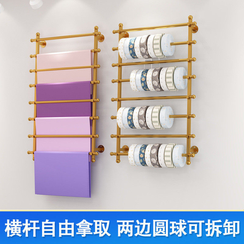 花店上墙包装纸货架围巾展示架多功能鲜花包装彩带壁挂式收纳层架,商业/办公家具,展示柜/陈列柜/展示架/货柜,淘宝优惠券,粉丝福利购,淘宝优惠卷