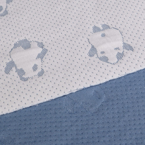 树耕童装面料 婴幼儿童空气层夹面料无荧光剂 精梳棉提花针织棉布