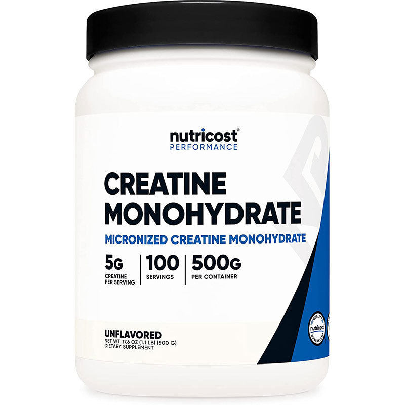 美国直邮Nutricost Creatine Monohydrate肌酸粉一水合物能量500g