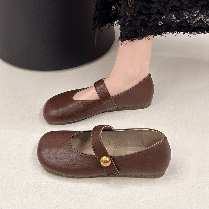 �װ�ɫ 35 ���ٺ���chic����������ЬŮƽ�׵�Ь��Ƥ�������аٴ�һ�ִ�ǳ��