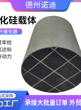 三元金属载体滤芯汽车尾气净化碳化硅载体DPF国六载体碳化硅
