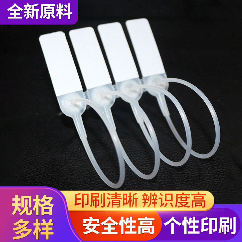 塑料封条铅封 施封锁 防盗 一次性物流运输封条车尾锁挂签扎带210