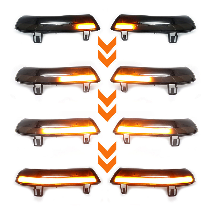 适用于大众高尔夫5捷达MK5帕萨特夏朗LED流水后视镜转向信号灯